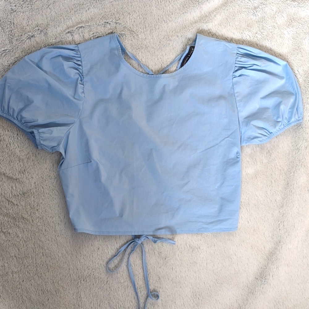 Kendall & Kylie Lace Up Crop Top SZ XS